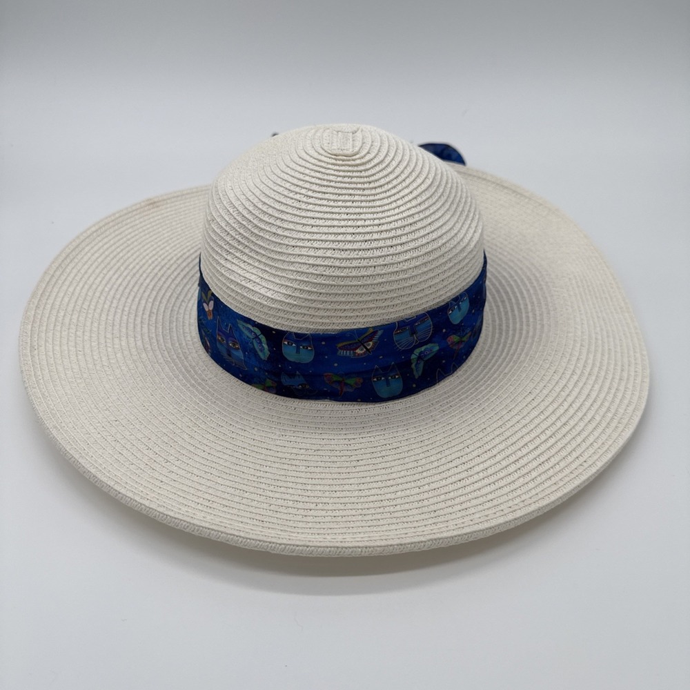 LAUREL‎ BURCH - Cat Themed - One Size Floppy Style Sun Hat!
